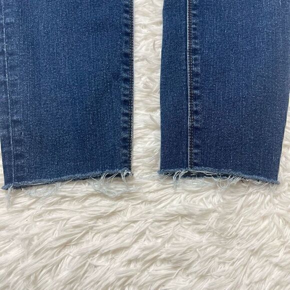 Hudson Krista Ankle Super Skinny Jeans Denim Womens Size 31 Raw Hem - Picture 7 of 11